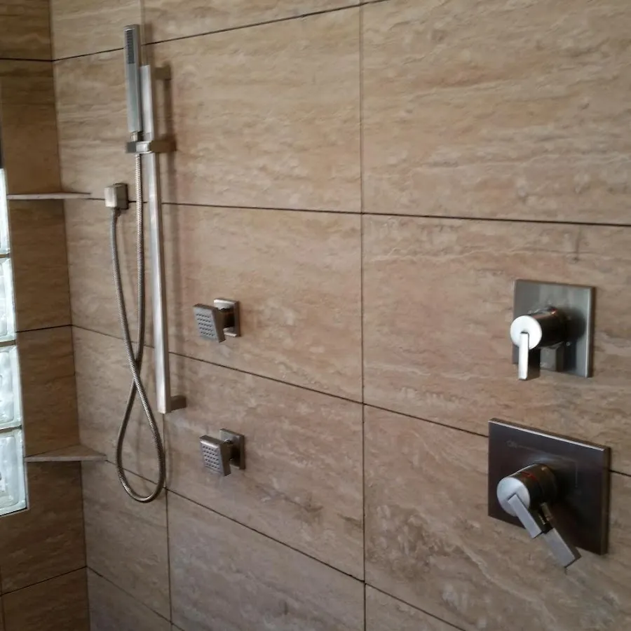 Shower fixture installation for Water Heater Replacement in Brent